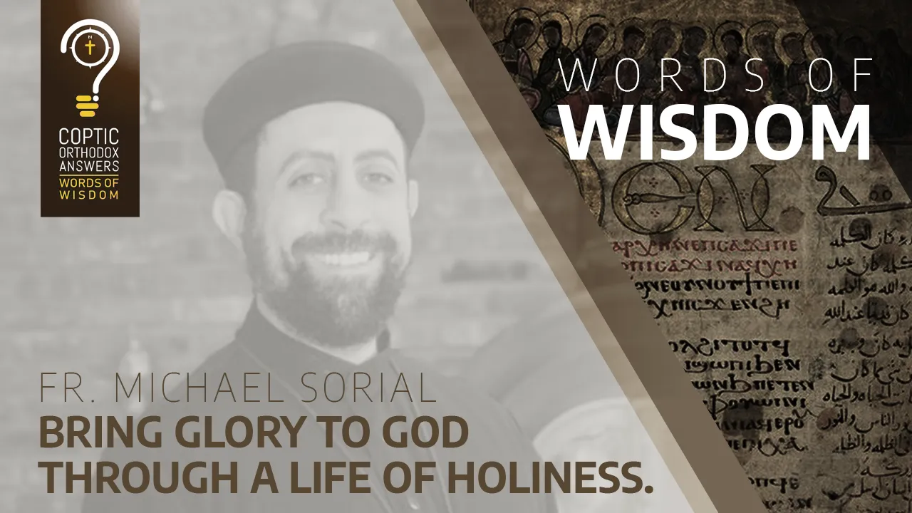 Bring glory to God through a life of holiness